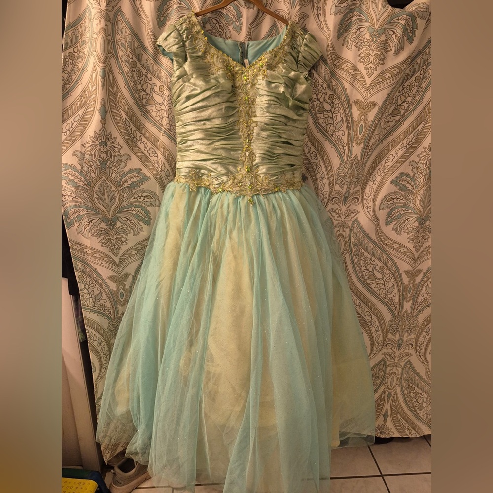 Elegant Green Woman’s Prom/Pageant Dress